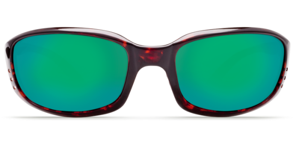 Buy Costa Del Mar Brine Sunglasses Online Fishing Polarized Sun Glasses For Sale Costa Del Mar Brine Polarized Sunglasses Tortoise Green Mirror Front
